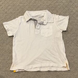 Pact White Kids Polo with Chest Pocket and Button Placket 0399